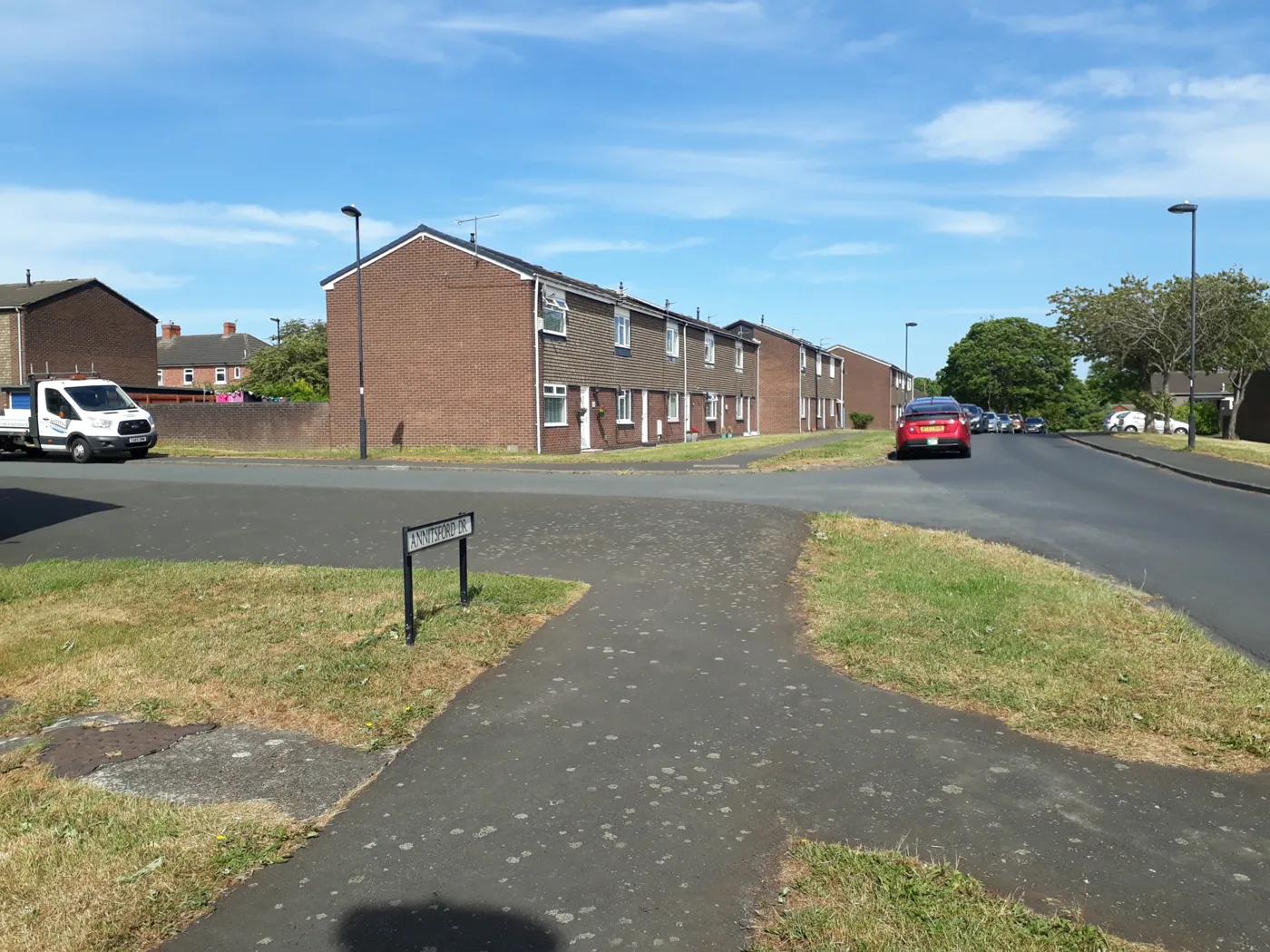 Annitsford Drive in Annitsford. The 310 homes would be built on farmland between Dudley and Annitsford, near existing streets like this one.