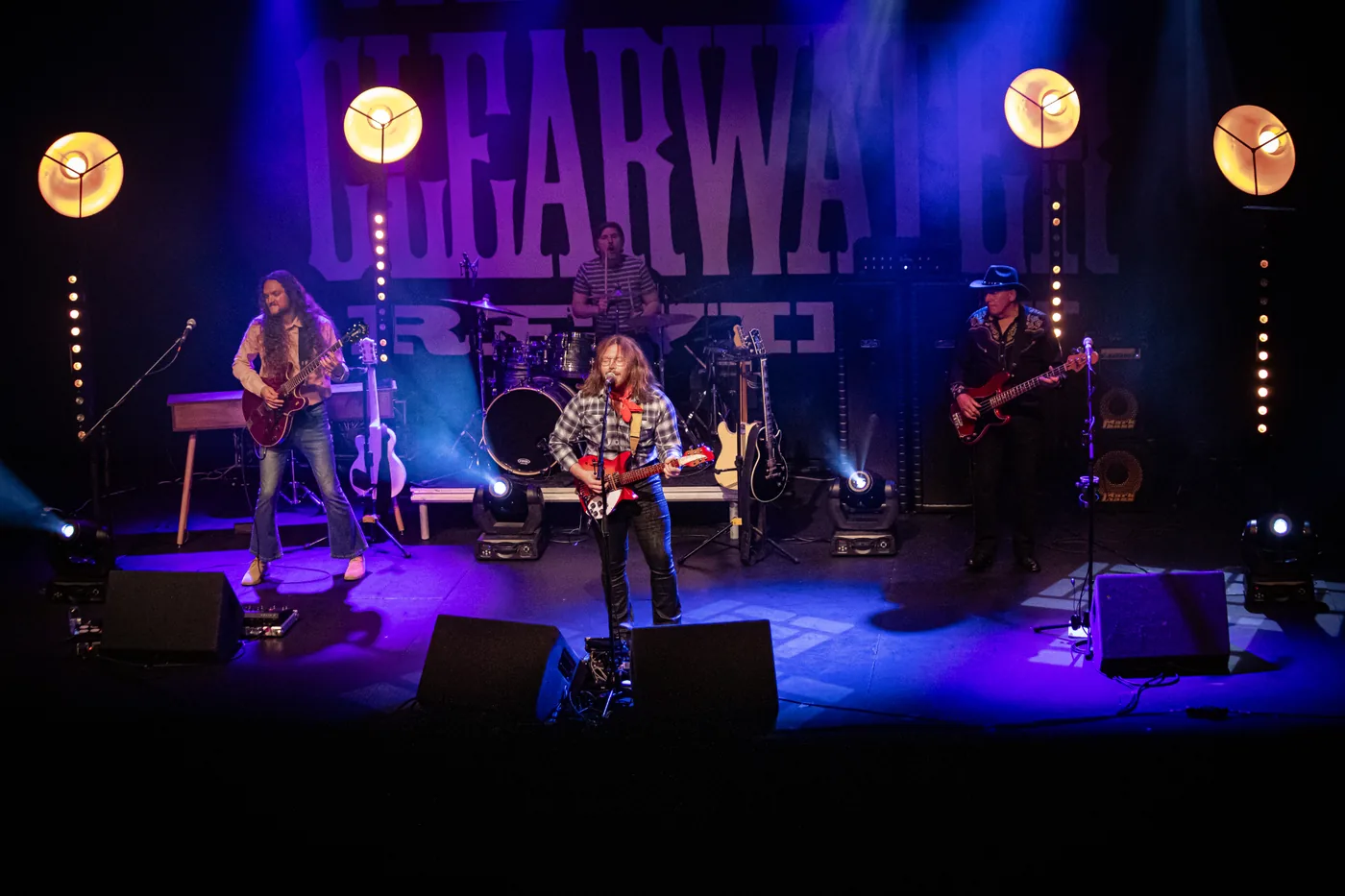The Creedence Clearwater Review on stage. The band returns to Playhouse Whitley Bay on 24 October