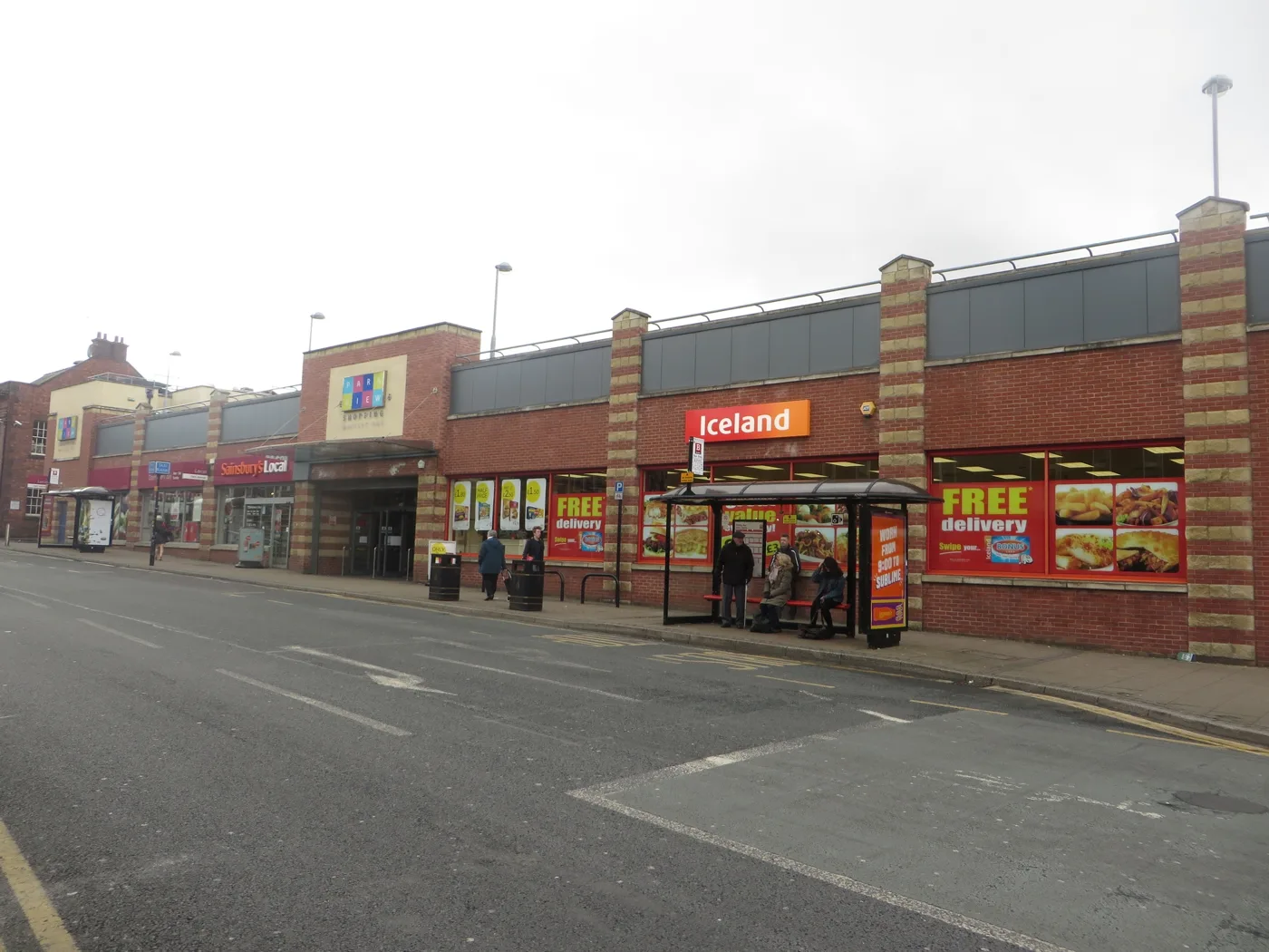 Park View Shopping Centre, Whitley Bay. The photo is of the town's main shopping street, not of any company named here